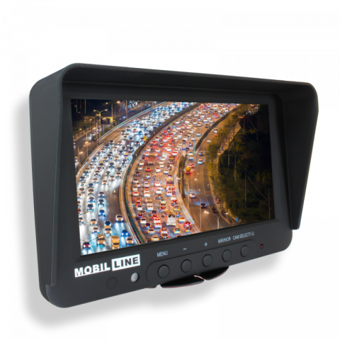 TFT270AHD ~ 7"-AHD System-Monitor mit integrierter Control-Box für 2 Kameras